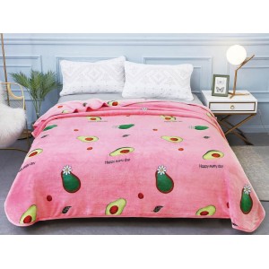 Patura pufoasa cocolino 200x230cm, 300gr/mp, Roz, Avocado