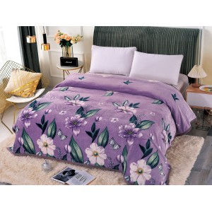 Patura CoCoLiNo, 200x230cm, Jojo Home, Lila-Mov, flori