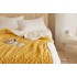 Patura CoCoLiNo tip Tricotaj cu blanita, 200x230cm, Jojo Home, Galben [6]