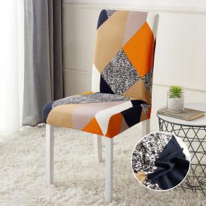 Set 6 huse universale pentru scaun, ELASTICE, Jojo Home, Multicolor, model clasic