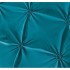 Lenjerie pat dublu,  FINET, 6 piese, cu PLIURI BRODATE, Jojo Home, Turquoise [2]