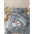 Lenjerie pat dublu, JACQUARD FINETAT, 6 piese, Jojo Home, Gri deschis [6]