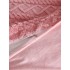 Lenjerie pentru pat dublu pufoasa CoCoLiNo, tip tricotaj, 4 piese, Roz [13]