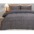 Lenjerie pentru pat dublu pufoasa CoCoLiNo, tip tricotaj, 4 piese, Gri [17]