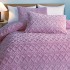 Lenjerie pentru pat dublu pufoasa CoCoLiNo, tip tricotaj, 4 piese, Lila [16]