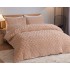 Lenjerie pentru pat dublu pufoasa CoCoLiNo, tip tricotaj, 4 piese, Bej [7]