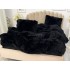 Lenjerie pat super pufoasa COCOLINO Fluffy 4 piese neagra [2]