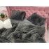 Lenjerie pat super pufoasa COCOLINO Fluffy 4 piese gri  [16]