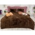 Lenjerie pat super pufoasa COCOLINO Fluffy 4 piese maro  [14]