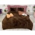 Lenjerie pat super pufoasa COCOLINO Fluffy 4 piese maro  [15]