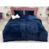 Lenjerie pat super pufoasa COCOLINO Fluffy 4 piese bleumarin  [16]