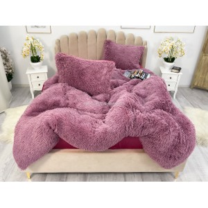 Lenjerie pat super pufoasa COCOLINO Fluffy 4 piese mov deschis