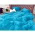 Lenjerie pat super pufoasa COCOLINO Fluffy 4 piese bleu intens  [2]