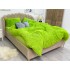 Lenjerie pat super pufoasa COCOLINO Fluffy 4 piese verde  [4]