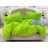 Lenjerie pat super pufoasa COCOLINO Fluffy 4 piese verde  [8]
