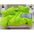Lenjerie pat super pufoasa COCOLINO Fluffy 4 piese verde  [9]