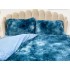 Lenjerie pat super pufoasa COCOLINO Fluffy 4 piese Bleumarin-Alb [4]