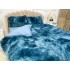 Lenjerie pat super pufoasa COCOLINO Fluffy 4 piese Bleumarin-Alb [6]