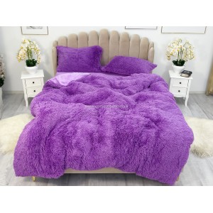 Lenjerie pat super pufoasa COCOLINO Fluffy 4 piese Lila - Very-Peri