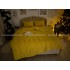 Lenjerie pentru pat dublu pufoasa CoCoLiNo, tip tricotaj, 4 piese, Galben [8]