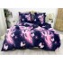 Lenjerie pat dublu, Super Pufoasa COCOLINO, 6 piese, Mov-Lila, fluturi [2]