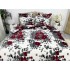 Lenjerie pat dublu, Super Pufoasa COCOLINO, 6 piese, Alb-Multicolor, flori [13]