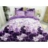 Lenjerie pat dublu, Super Pufoasa COCOLINO, 6 piese, Mov-Lila, crini [2]