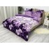 Lenjerie pat dublu, Super Pufoasa COCOLINO, 6 piese, Mov-Lila, crini [5]