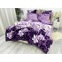 Lenjerie pat dublu, Super Pufoasa COCOLINO, 6 piese, Mov-Lila, crini [10]