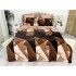Lenjerie pat dublu, Super Pufoasa COCOLINO, 6 piese, Bej-Maro, forme geometrice [2]