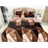 Lenjerie pat dublu, Super Pufoasa COCOLINO, 6 piese, Bej-Maro, forme geometrice [3]