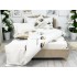 Lenjerie pat dublu,  FINET, 6 piese, IDENTICA CU POZA, Alb-Negru, gene [15]