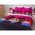 Lenjerie pat dublu,  FINET, 6 piese, IDENTICA CU POZA, Negru-Multicolor, Minnie&Mickey [6]