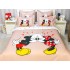 Lenjerie pat dublu,  FINET, 6 piese, IDENTICA CU POZA, Bej-Alb, Mickey&Minnie [5]