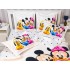 Lenjerie pat dublu,  FINET, 6 piese, IDENTICA CU POZA, Alb-Multicolor, Minnie&Mickey [3]
