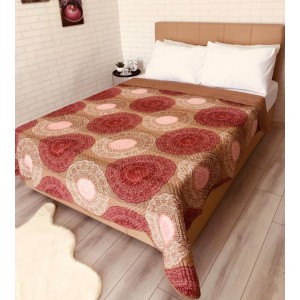 Cuvertura matlasata pentru pat dublu cu doua fete, 210x210, cod CVI34