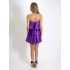 Rochie Cristal scurta cu volanase din Satin mov [5]