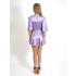 Rochie Sugar scurta cu volanase din Satin lila [5]