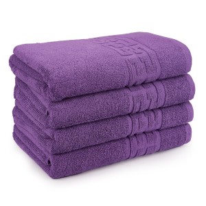 Set 4 Prosoape Din 100% Bumbac Pakistanez, Mov