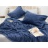 Set Patura groasa MERINOS tip cuvertura cu 2 fete de perna 50x70cm, Bleumarin [6]
