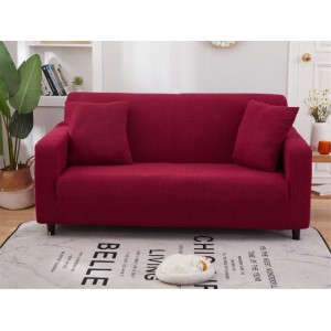 Set huse universale pentru canapea si 2 fete de perna, Bordo