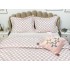 Cuvertura ARIA pentru pat dublu cu smocuri brodate si 3 fete de perna, Alb-Roz [4]
