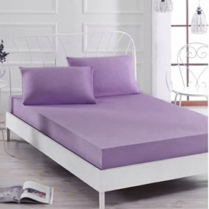 Husa saltea 140x200cm, cu elastic, Jersey, Mov