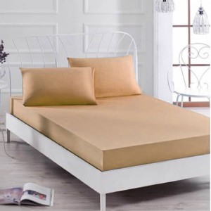 Husa saltea 140x200cm, cu elastic, Jersey, Bej