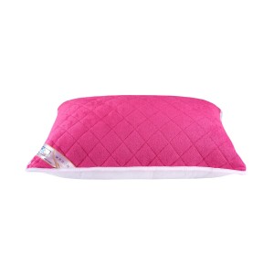 Perna matlasata cu 2 fete plush deluxe 50x70 cm, Fuchsia