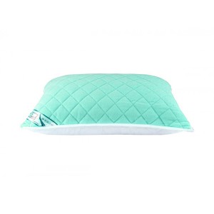 Perna matlasata cu 2 fete plush deluxe 50x70 cm, Aqua