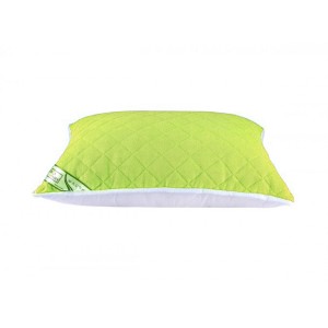 Perna matlasata cu 2 fete plush deluxe 50x70 cm, Verde