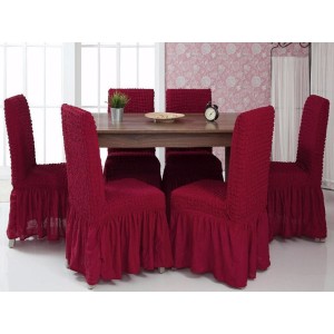 Set 6 huse creponate universale pentru scaun HSS225