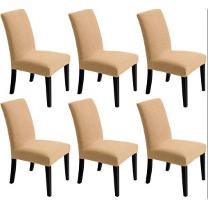 Set 6 huse universale pentru scaun model embosat tip cocolino Cafea cu lapte