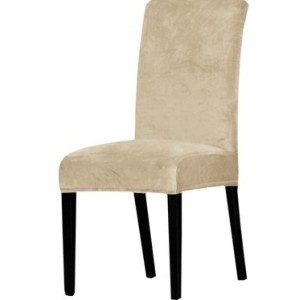 Set 6 huse universale pentru scaun Velvet Bej